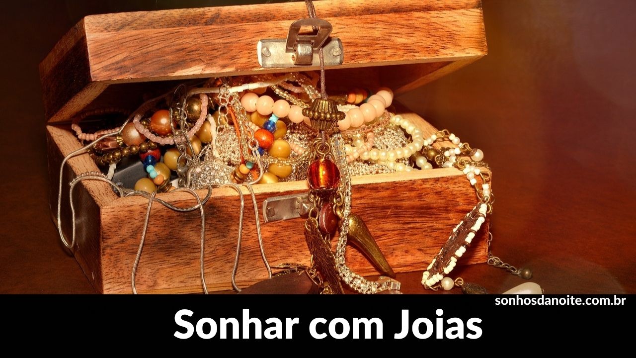 sonhar com joias