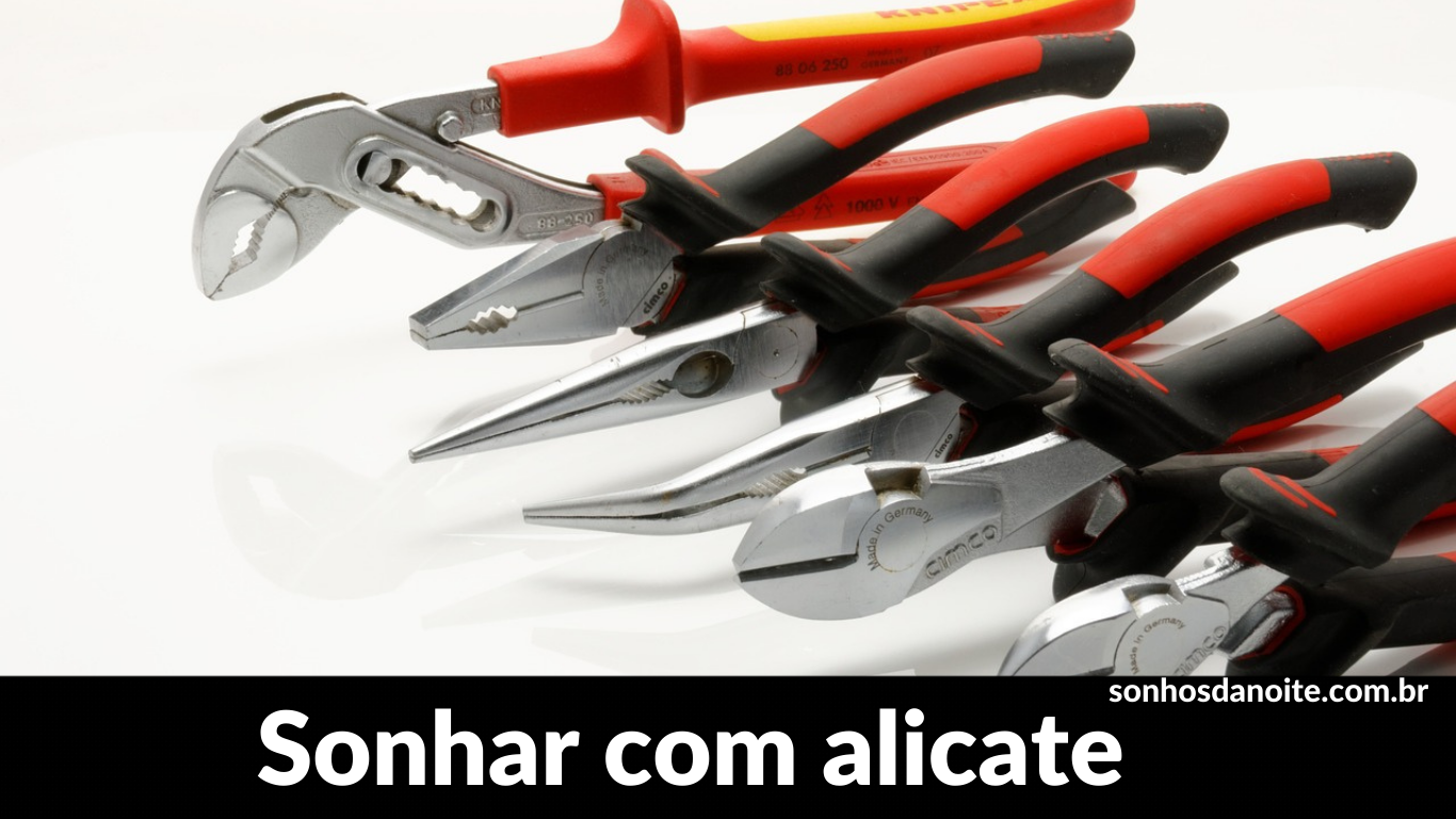 Sonhar com alicate